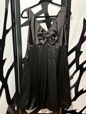 NINETY Bow Front Sleeveless Bubble Dress